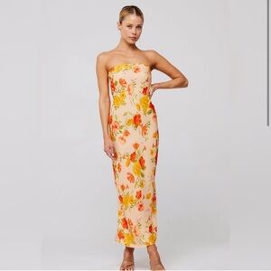 RESA Anna slip dress in ginger XS